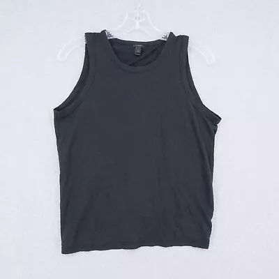 J. Crew Tank Top Womens S Small Black Sleeveless Tank Casual Stretch Crew Neck • $11.99