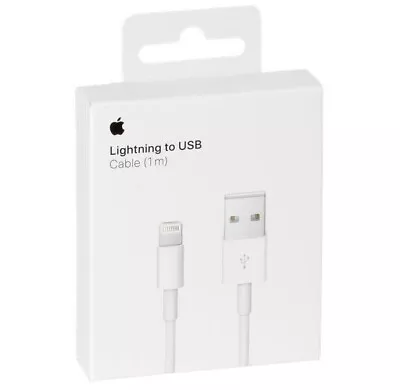 GENUINE ORIGINAL Apple IPhone 14 13 12 11 Charger USB To Lightning Cable - 1M • £5.99