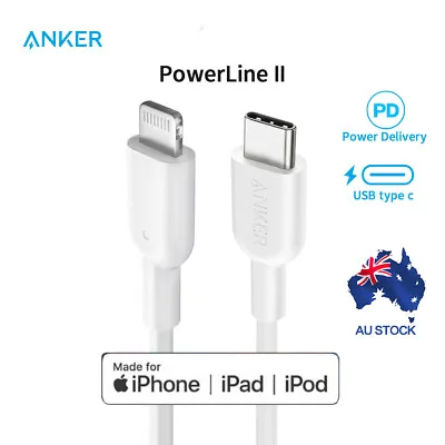 Anker USB C To Lightning USB Cable Fast Charge MFi Certified For IPhone 13 14 • $19.95