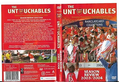 ARSENAL; THE UNTOUCHABLES - Season Review 2003/04 - DVD • £3