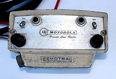 MOTOROLA PRIVATE LINE RADIO MOTRAC TCN6026A RADIO HEAD With CABLE • $100