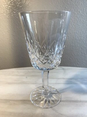 $80 • Buy Set Of 4 WATERFORD Lismore Crystal Water Goblets Glasses GOTHIC MARK
