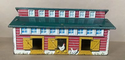 Marx FARM PLAYSET Large Chicken Coop Tin Litho Building • $34.95