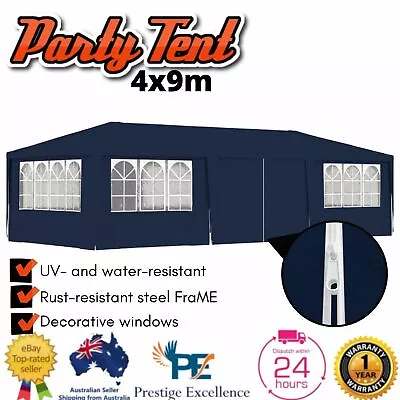 $244.80 • Buy Event Tent Shade Outdoor Gazebo Marquee Wedding Camping Canopy Event Shade 4x9m