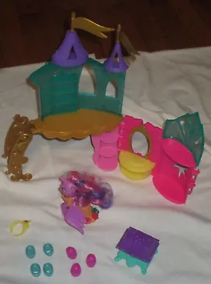 MY LITTLE PONY Crystal Princess Celebration Palace Playset Toy Incomplete Played • $9.68