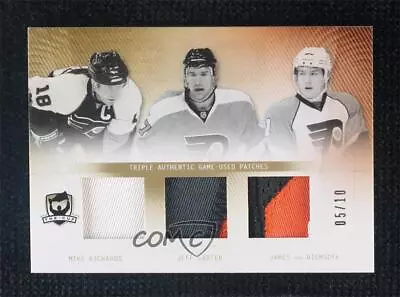2009-10 Upper Deck The Cup Trios /10 Mike Richards Jeff Carter Rookie Patch RC • $40.49