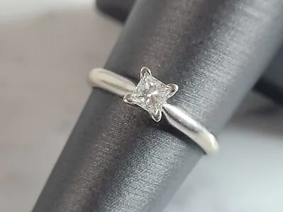 $686.27 • Buy Womens Vintage Estate 14k White Gold Diamond Engagement Ring 2.3g  E6355