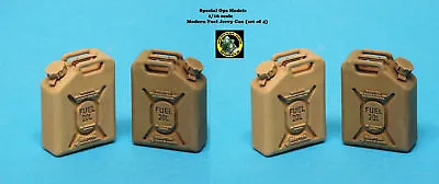 1/16 Scale Modern Fuel Cans Jerry Cans (set Of 4) • $23.95