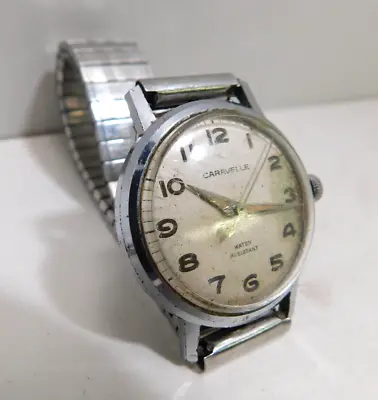 Vintage Caravelle Men's Mechanical Hand Wind Analog Watch N0 1970 Working • $31.47