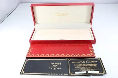 Vintage (c1982) Cartier Vendome Trinity Red Ballpoint Pen Display Case • $124.32