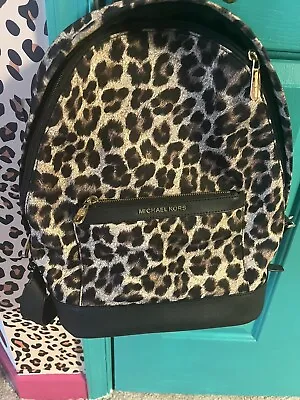 Michael Kors Animal Print Cheetah Leopard Bookbag Purse/Bag (Medium Size) • $50