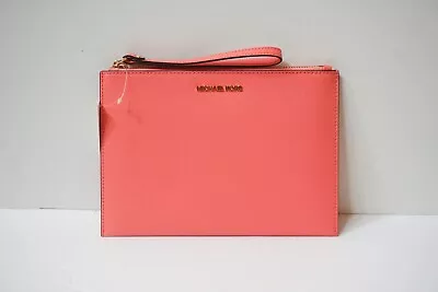 Michael Kors Jet Set Travel Xl Clutch Wristlet Pvc Leather Studded • $59.80