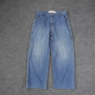 Vintage Levis Carpenter Jeans 33x26 Mens Baggy Loose Light Wash Skater 2002 • $29.90