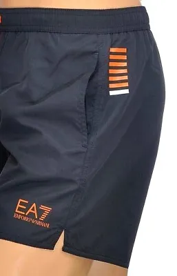 EA7 Emporio Armani  Swim Shorts (Orange Logo) • £20.98