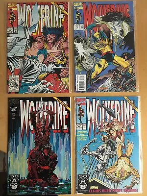 WOLVERINEv 1st MARVEL SERIES STARTED IN 1988 :bundle Of 7 Issues. See DESCRIPTN • £15.99