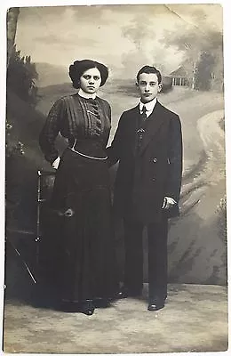 Vintage Photo Of Fashionable Polish Couple In Victorian Era Dress Post Card Cvd • $12.99