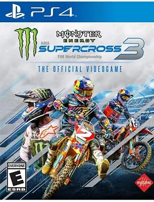 Monster Energy Supercross 3 Ps4 • $19.99