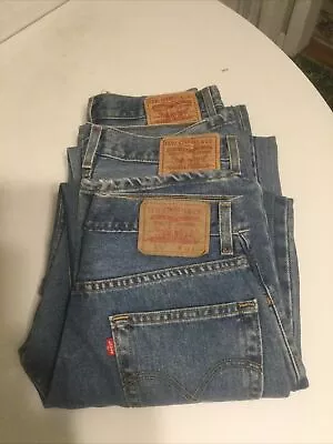 Levi 550 Relaxed Fit Jeans Mens 30x30 (Lot Of 3) • $35