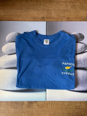 £6 • Buy Cyprus Phapos Original Short Sleeves T-Shirt Blue - Size M
