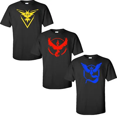 $9.99 • Buy Pokemon Go Team Valor Team Mystic Team Instinct Pokeball T Shirt Red Blue S-4XL