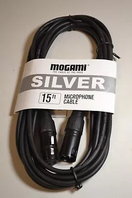 Mogami Silver Series XLR Microphone Cable 15 Ft. (Silver Studio 15) • $34.99