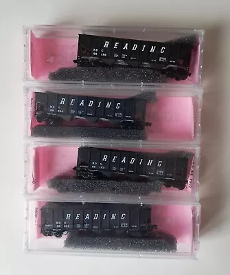 Set Of Four Reading Hoppers -  MDC With MTL Trucks (N Scale) • $34.99