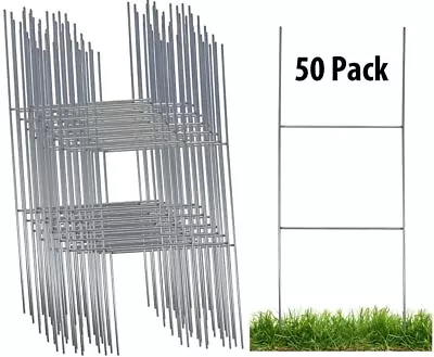 Sturdy Metal H Frame Wire Step Stakes For Yard Signs(10 X 30 Inch)(Stakes Only) • $59.99