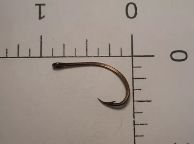 100 MUSTAD & SON No.3 FLY TYING/BAIT HOOKS HAMECONS RONDS POINT CURVED IN 533 K • $13.99