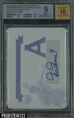 2011 Leaf Legends Mia Hamm USA Soccer 1/1 Printing Plate BGS 9 W/ 10 AUTO • $3999