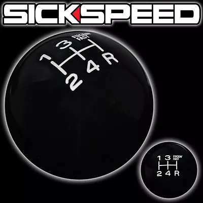 Black/white Fing Fast Shift Knob 5 Speed Short Throw Shifter Lever 12x1.25 S03 • $28.88