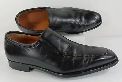 Magnanni Shoes Mens 9 D Loafers Black Leather Slip On  • $24.99