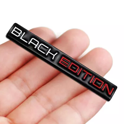3D Black Edition Logo Emblem Badge Auto SUV Car Body Window Trunk Decal Sticker • $8.79