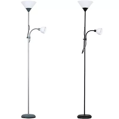 £19.99 • Buy Mother & Child Standard Floor Lamp Uplighter Lounge Lighting Adjustable Reading