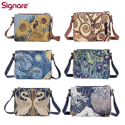 Crossbody Bag Shoulder Purse Handbag Van Gogh Klimt Walter Crane Hokusai • $31.99