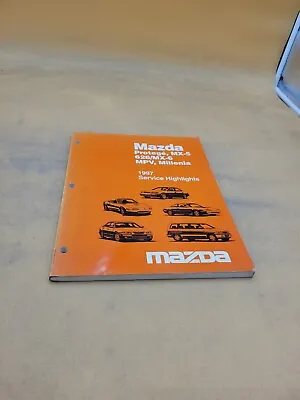 1997 Mazda Protege Mx-5 626 Mx-6 Mpv Millenia Service Highlights Guide Manual  • $14