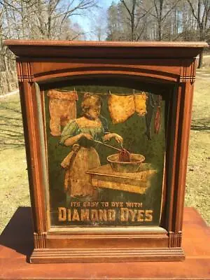 Antique DIAMOND DYES Countertop Cabinet Display Advertising Country Store Vtg • $875