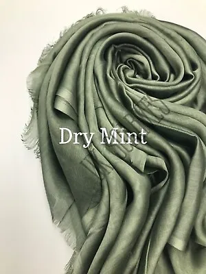 SILKY SHINY Hijab Scarf Maxi Wedding Plain Shimmer Shawl Wrap Sarong Elegant  • £3.90