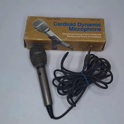 Vintage Realistic Cardioid Dynamic Professional Microphone 33-1071 Japan • $15.99