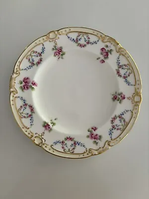 Antique Minton Swags Of Pink Roses And Garlands 8.25” Plate • $17.50