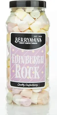 Original Edinburgh Rock Retro Sweets Gift Jar By Berrymans Sweet Shop - Classic • £17.53