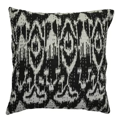 Ikat Cushion Cover - Black Ikat Design 40x40 • £7