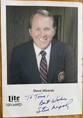 Steve Mizerak Billiards / Pool - Signed Photo - Miller Lite Beer All-Stars Promo • $29.99