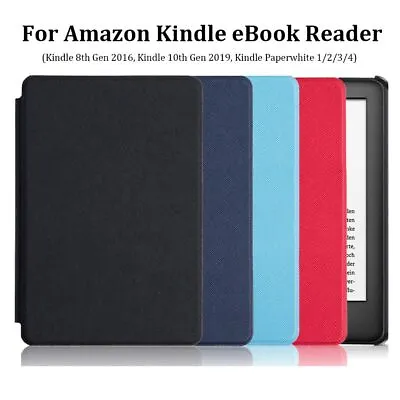 Case PU Leather Protective Shell Cover For Kindle 8/10th Gen Paperwhite 1/2/3/4 • $15.31