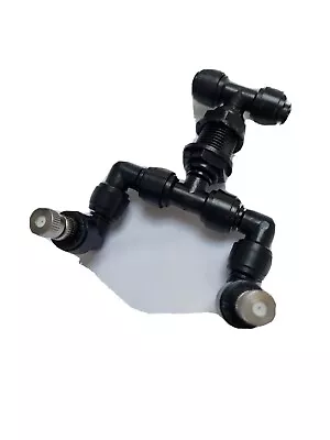 Double Nozzle Kit For Terrarium Vivarium Mist Spray Rain System Chameleon 1/4  • £10.60