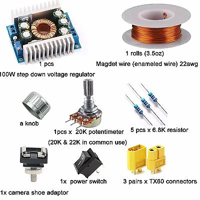 A Full Kit - DC Converter/Magnet Wire/Resistor/TX60/Switch For DIY LED PANEL • $29.99