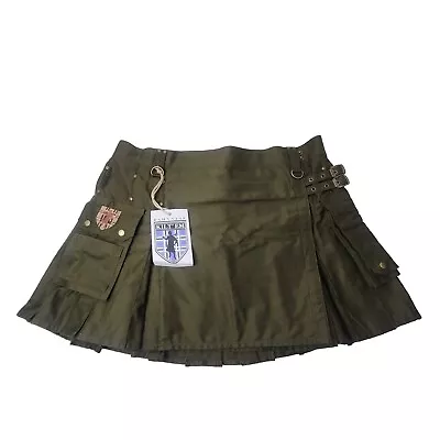 Damn Near Kilt 'Em Men's Stowaway Utility Kilt Military OD Green XL NEW NWT • $48.88