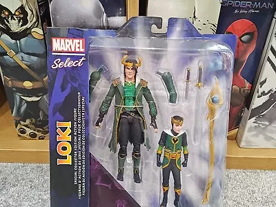 Marvel Select Loki Special Collector Edition Action Figure Set Disney Store New • £14.95