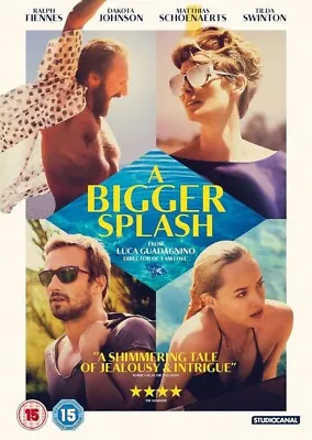 A Bigger Splash DVD 2016 Tilda Swinton Ralph Fiennes Matthias Schoenaerts • £5.95