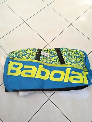 Babolat Tennis Classic Duffel Bag - New - Blue/Yellow • £10.99