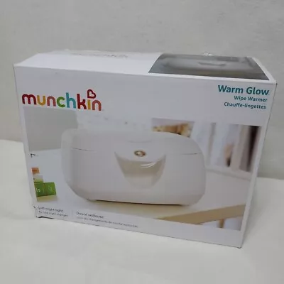 Munchkin Warm Glow Wipe Warmer Night Light White Holds 100 Wipes New Open Box • $19.98